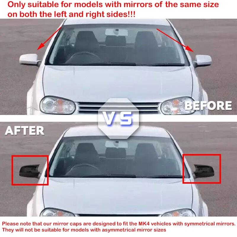 Для VW Golf 4 MK4 1998-2002 Passat B5 Jetta автомобиля боковое зеркало заднего вида наклейка наклейка на крышку крыла внешняя дверь чехол отделка карбоновая авто