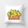 Home Decor Yellow Lemon Pattern Summer Cushion Cover Pillow Sofa Decorative