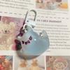 Halloween Jelly Ghost Keychain 3D Cartoon Glow-In-The-Dark Elf Pendant Holiday Gift