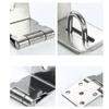 Household Padlock Clasp Stainless Steel Right Angle Buckle New 90 Degree Lock Catch  Windows Door