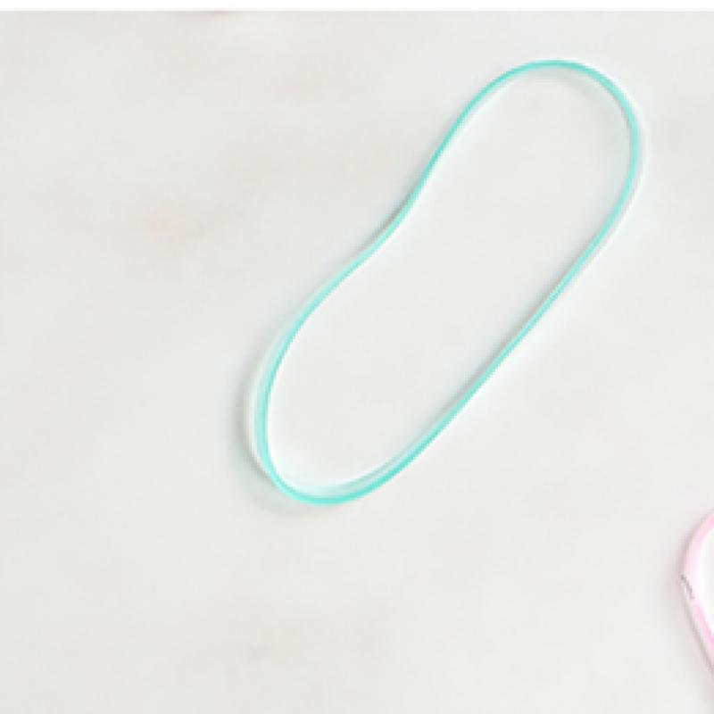 Daiso Прозрачные Пастельные ТПУ Резинки Набор из 120 шт.