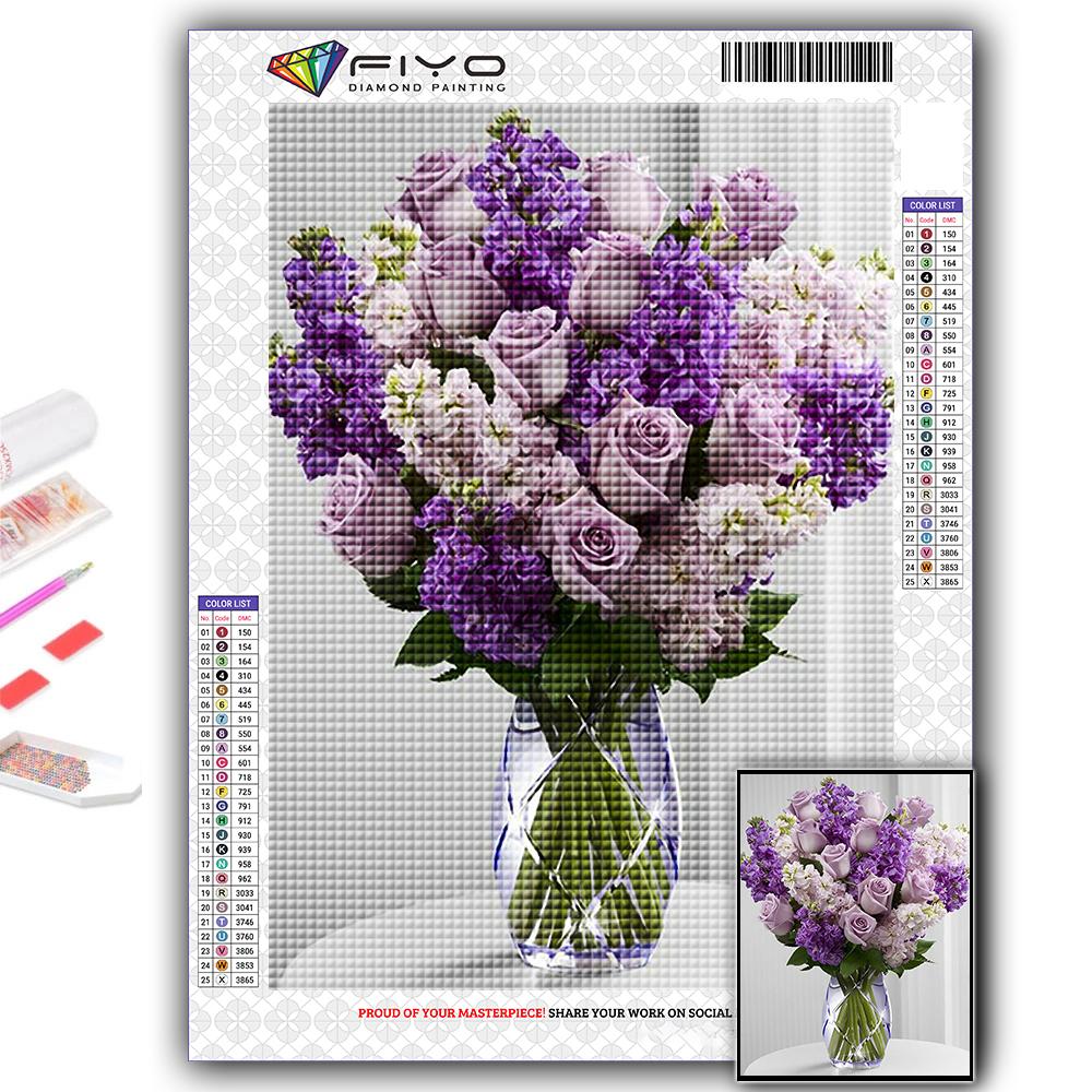 Популярная 5D Diy вышивка крестиком цветы и горшечные растения картина полная дрель набор для вышивки крестиком настенная наклейка домашний декор