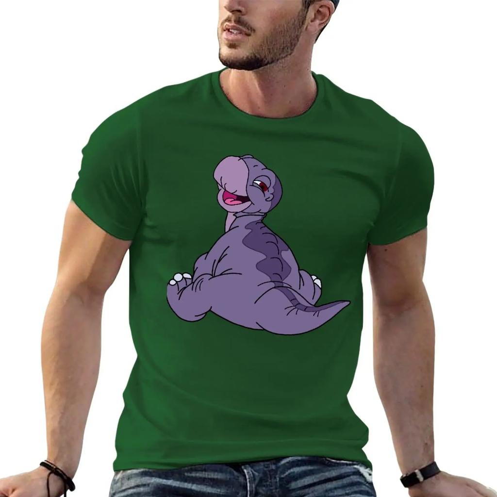 Новая детская футболка Littlefoot из «Земли до начала времен», быстросохнущая футболка, летний топ, мужские белые футболки
