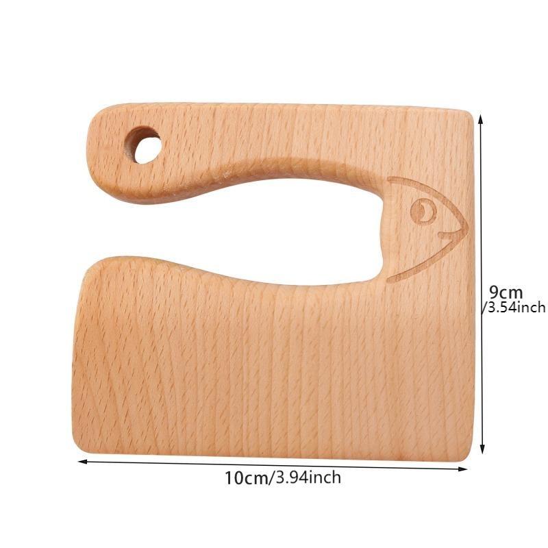 Wooden Knife Kids Cooking Toys Safe Knives Cutting Fruit Vegetable Chopper Kitchen Toy Montessori Education Tools For Toddlers