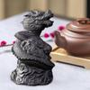 Chinese Tea Pet Dragon Kung Fu Clay Feng Shui Retro Lovers Gift Set Decoration
