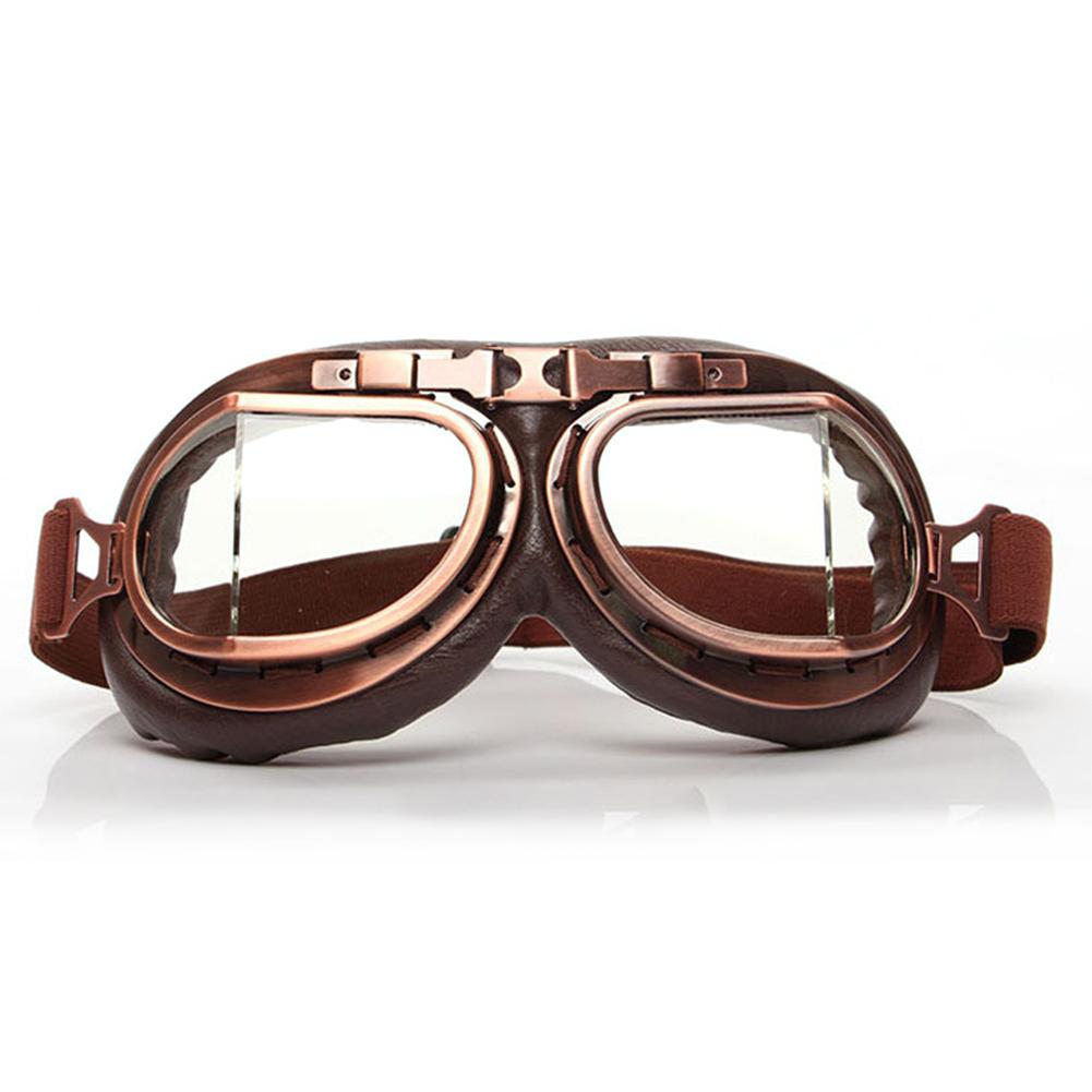 1Pc Retro Motorcycle Goggles Vintage Dustproof Protective Gears for Snowboard Cruiser Scooter Motorcycle Protective Gear Glasses