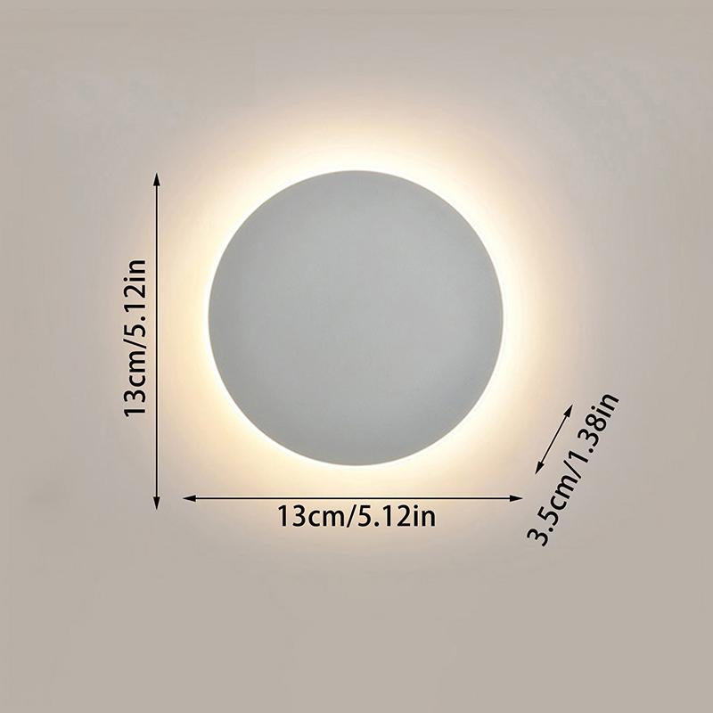 Современные круглые настенные светильники светодиодные вверх и вниз настенные лампы дом ТВ стена спальня прикроватная гостиная настенный светильник