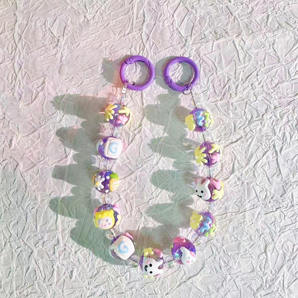 Милый кавайный мини-брелок с бантом конфетного цвета, мультяшный красочный телефон, шнурок для защиты от потери, кулон на рюкзак, украшение, подарки