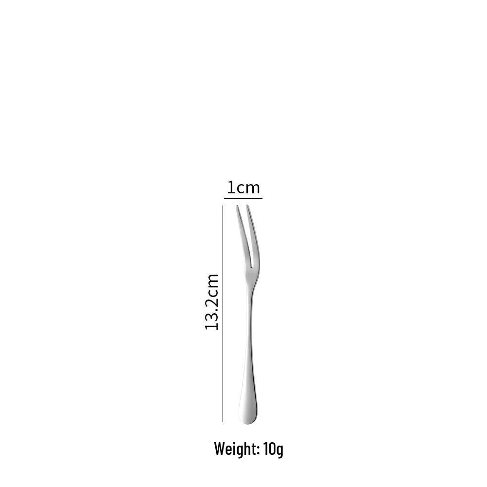 Набор столовых приборов из утолщенной нержавеющей стали 304: Стейковый нож, Вилка, Десертная ложка, Ложка с острым концом, Круглая ложка