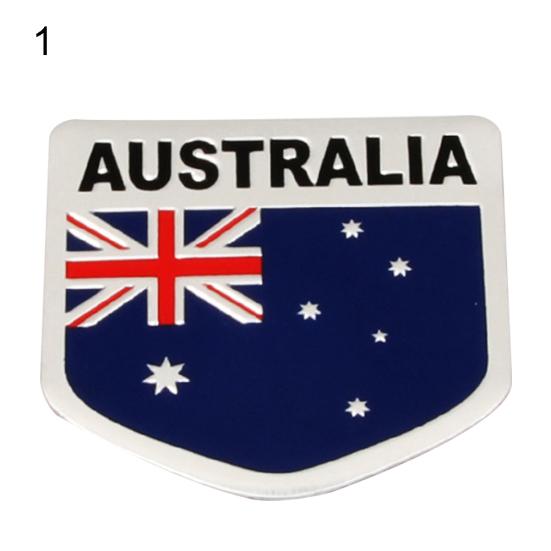 3D National Flag Body Bumper Car Auto Emblem Window Badge Decor Decals Sticker