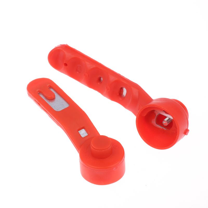 2Pcs Red Ball Valve Handle Replacement Iron Long Handle Leak Proof Universal For Gas Pool Faucet Water Garden