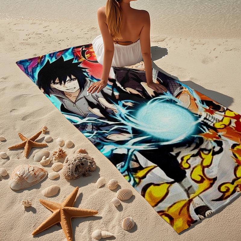 Ninja Adventure Beach Towel, Super Soft Microfiber, Gift for Her/Him, Birthday, for Pool, Beach, Travel, Home Decor Fan gifts