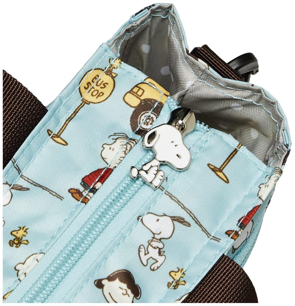Мини сумка-тоут в сумке 6029 Snoopy эко-сумка для автобусной остановки синяя [Sifre] 2-сторонняя женская,