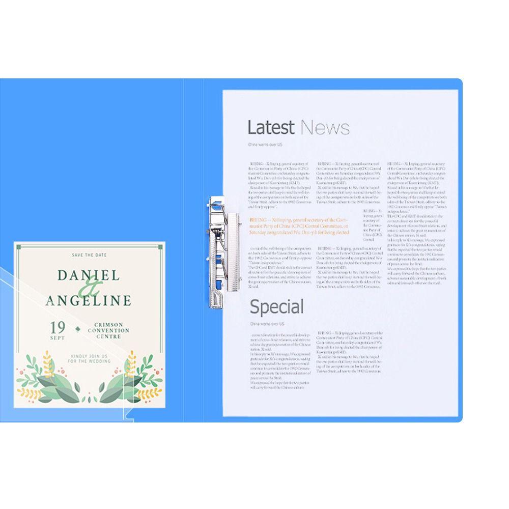 PP Document Bag Single Clip/Double Clips Archives Binder Simple File Bag Student Gift