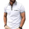 Мужская классическая футболка-поло для гольфа, повседневная футболка с коротким рукавом и клетчатой вставкой, стандартного кроя, для бизнеса