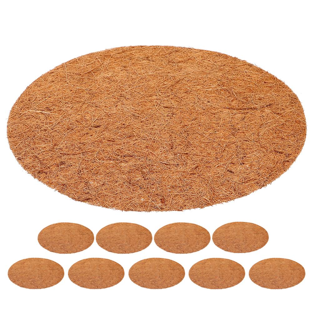 10 Pcs Coconut Fiber Thickened Pigeon Nest Mat Bird Breeding Egg Mats Natural Nesting Pad Parrot Breeding Pad Lightweight