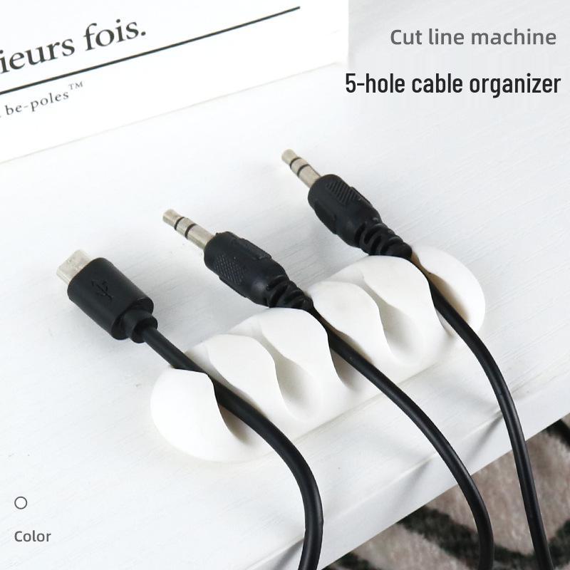 Desktop Cable Organizer and Earphone Storage Clip