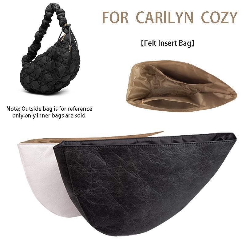 EverToner Dupont Paper Purse Organizer Insert Fit For Carlyn Cozy Inner Liner Storage Bag Inside Organizer Bag