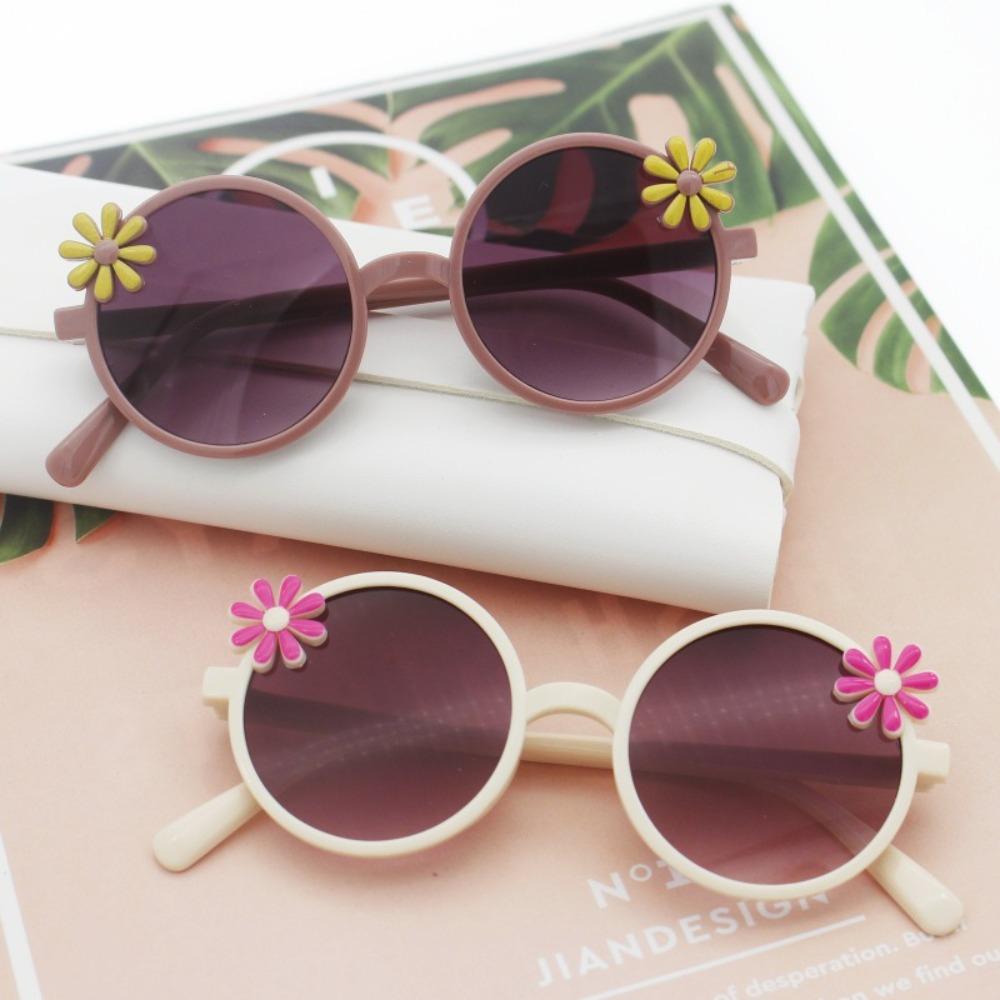 Shades Flower Sunglasses Anti Radiation Glass Children Eyeglass Cool Blocking Sunglasses Girl/Boy