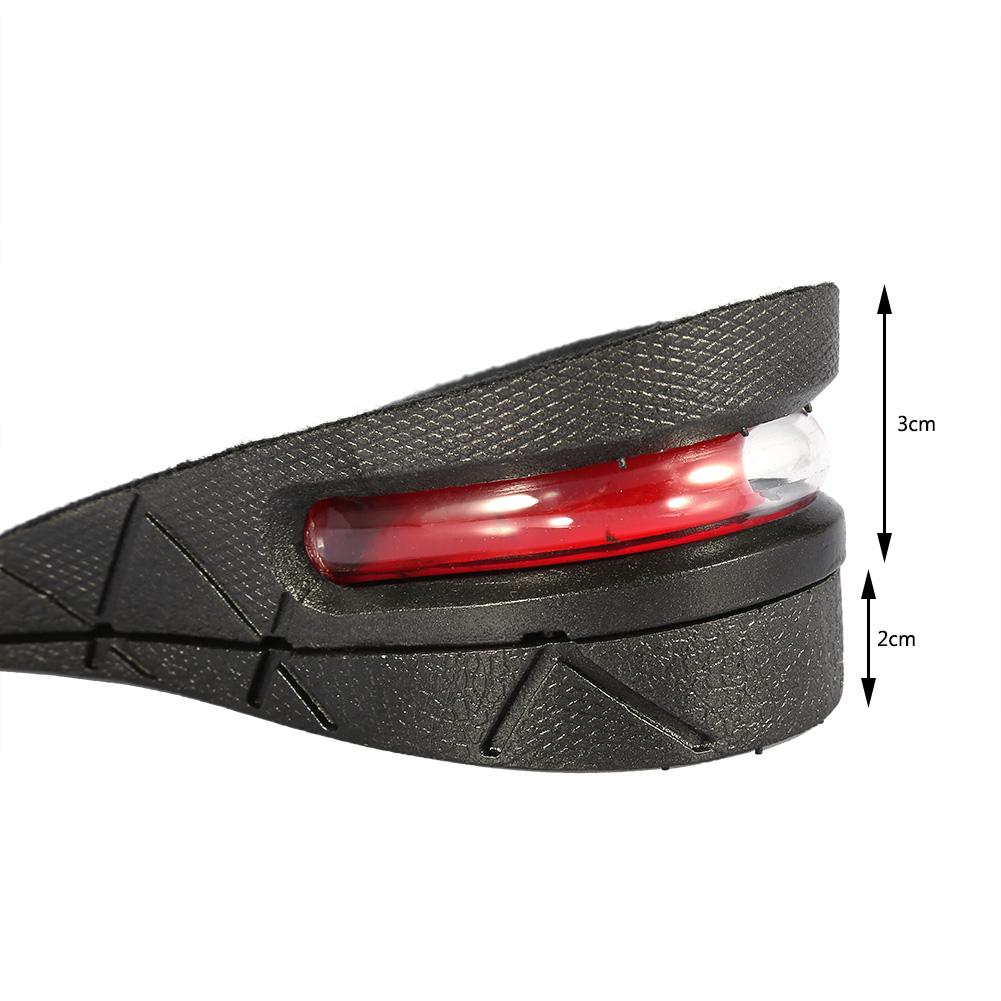 1 пара мужских женских полустелек для увеличения роста на 5 см, невидимые стельки на каблук для увеличения роста