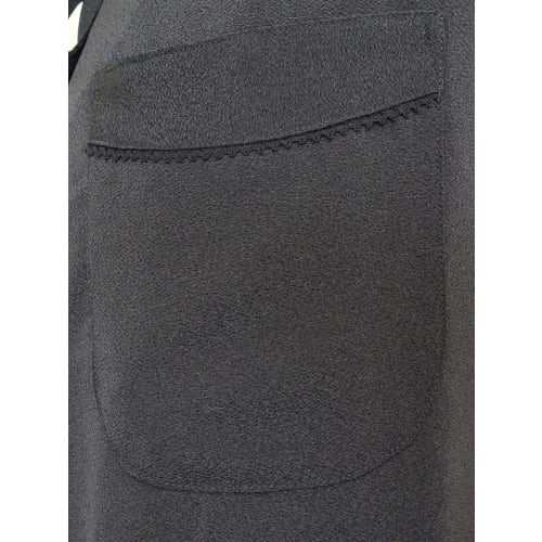 Department Store-sold [Made In Japan] [#1 Best-Selling Black Apron] [High-Quality Black Chirimen] Formal Apron [For Ceremonies] (Mourning/Funeral/Wake