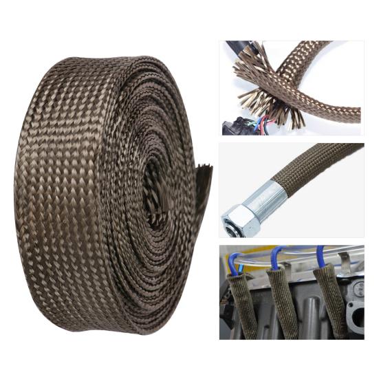 Теплозащитный рукав, защитный кожух топливной магистрали, термостойкий, простая установка, защитный кожух автомобильного шланга для провода зажигания