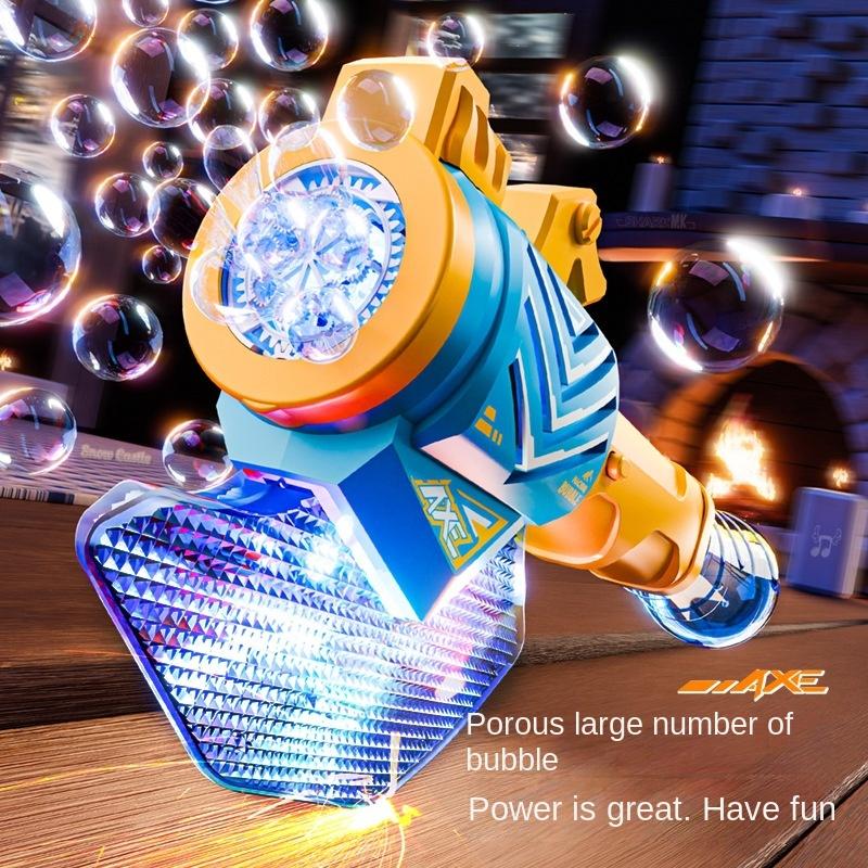 Мультяшный Томагавк Световая Машина для Пузырей Электрические Детские Игрушки без батареек без мыльной воды
