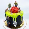 17 PCS Zombie Cake Decoration Zombie Cake Toppers Zombie Figure Themed Party Decorations for Birthday Weeding Party Cake Decor