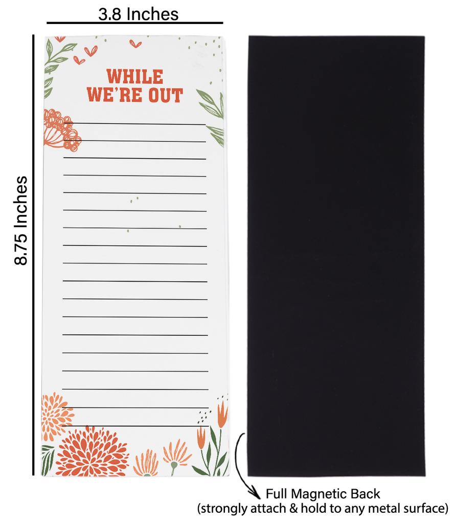 Inkdotpot Упаковка из 3 магнитных блокнотов для записей на холодильник - магнитные блокноты для записей на холодильник-  (50 листов