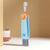 3-in-1 Cup Lid Cleaning Brush Stiff Bristle Design Compact Size Portable Multifunctional Bottle Gap Cleaning Brush