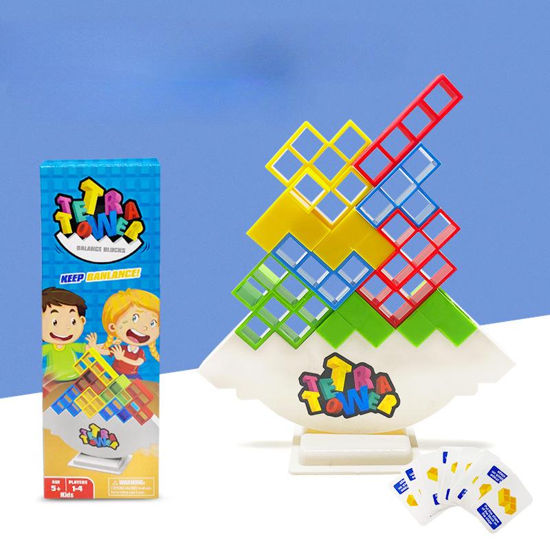 Балансировочная игра качающаяся стека высокая русская строительная стопка блоков музыкальная детская концентрация настольная игрушка