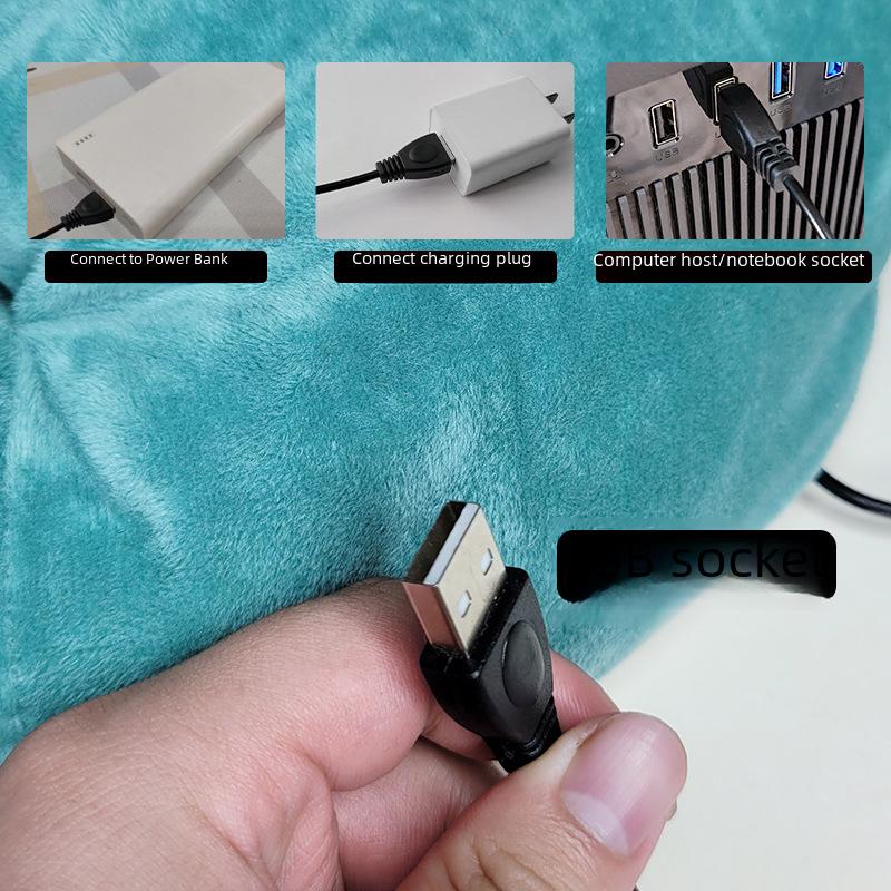 Плюшевая грелка для ног с питанием от USB: Простое и удобное электрическое отопление для зимы
