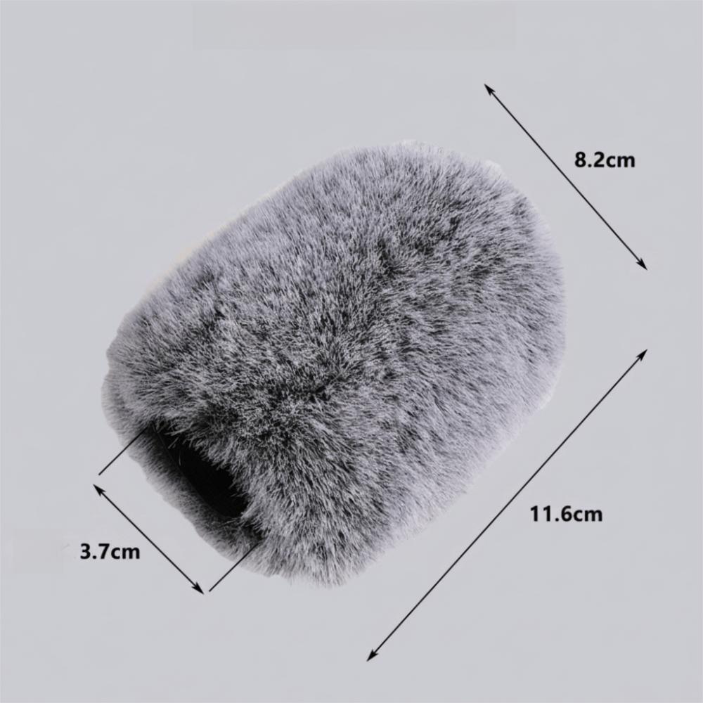 Noise Reduction Microphones Windshield Furry Cover Windcreen Cover Outdoor Recording