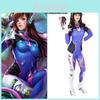 Костюм для косплея D.va из Overwatch, комбинезон для женщин, премиальный полиэстер для комфорта и долговечности
