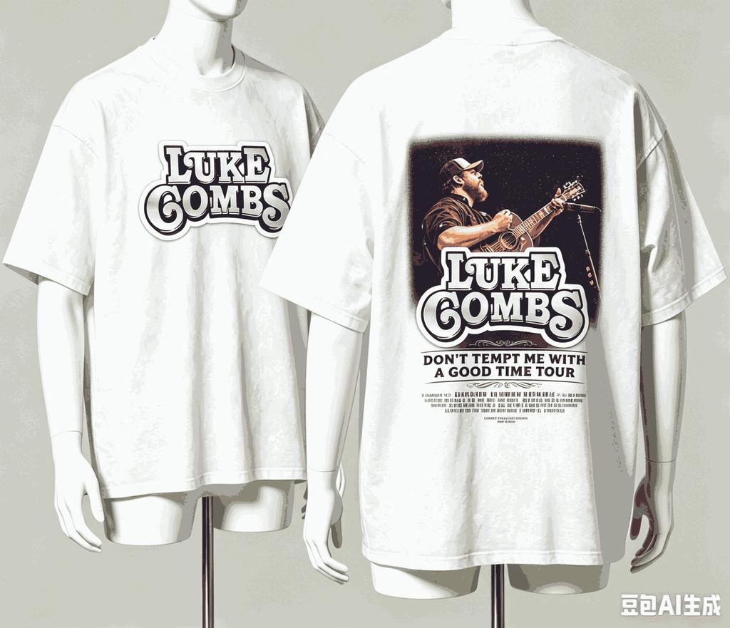 Luke Combs For Fan Gift Tshirt Unisex Unisex Harajuku Oversized Unisex Short Sleeve Streetwear High Quality Couples Retro Couples