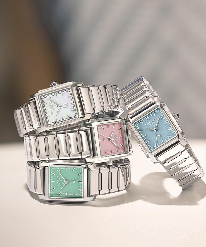 Lollalojeu Urban Square Dial Silver Metal Women'S Wristwatch Summer Watch