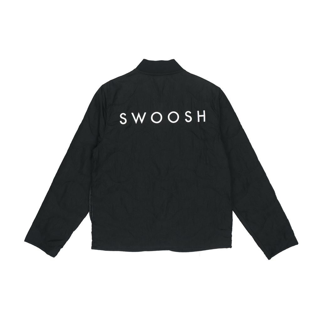 Nike Спортивная одежда Хлопковая куртка с вышивкой Swoosh Мужская верхняя одежда Черный DM1247-010