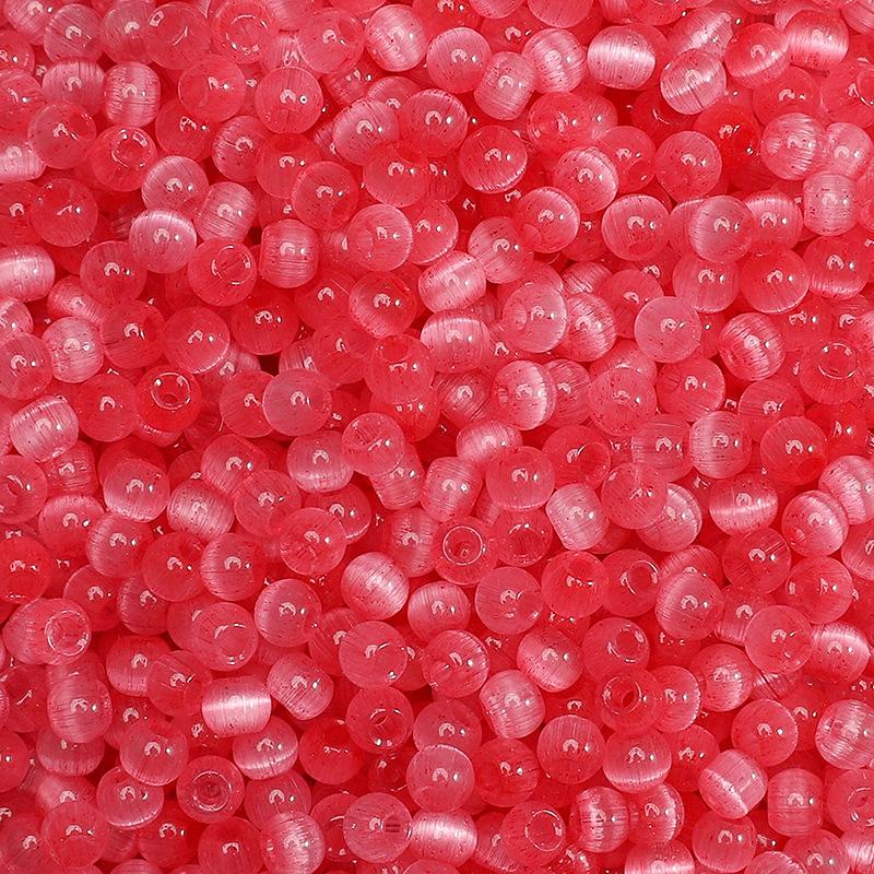 4 мм желейные стеклянные бусины «кошачий глаз» из проса, свободные бусины, аксессуары ручной работы, нанизанные вручную бусины, круглые бусины, цепочка для сотового телефона, круглые бусины, прекрасный цвет