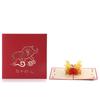 3D Pop Up New Year Greeting Card Handmade Three-dimensional Thank You Card Paper Carving Hollow Carved Blessing Card