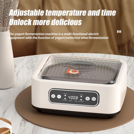 Homemade Yogurt Maker Large Capacity Digital Display Adjustable Constant Temperature Multipurpose Probiotic Maker Machine