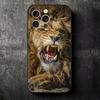 Лев Мужчина Король Мягкий Чехол для Телефона для iPhone 16 16E 17 Air 15 Pro Max 14 Plus 13 Mini 11 12 7 Черный Чехол Задняя Панель