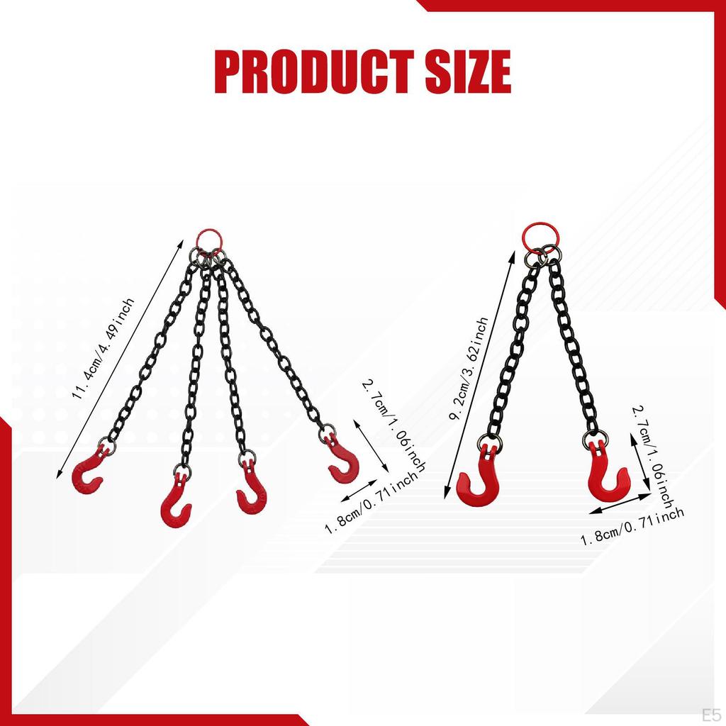Декоративная подъемная цепь для радиоуправляемой машины, Прочные запасные части для замены, Долговечность Реалистичность