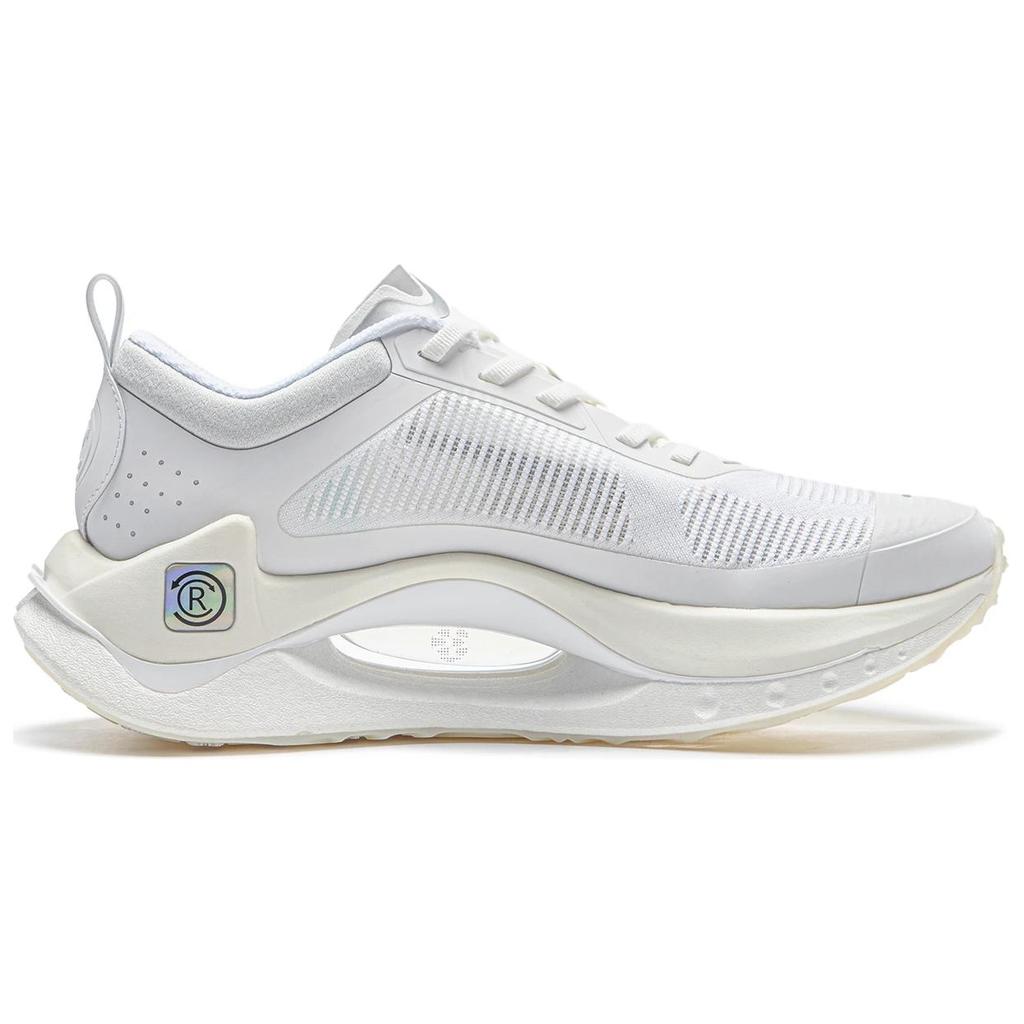 Li Ning Shadow CRC Скользкие Устойчивые к истиранию Низкие Беговые кроссовки Мужские Стандартные Белые AZGT017-8