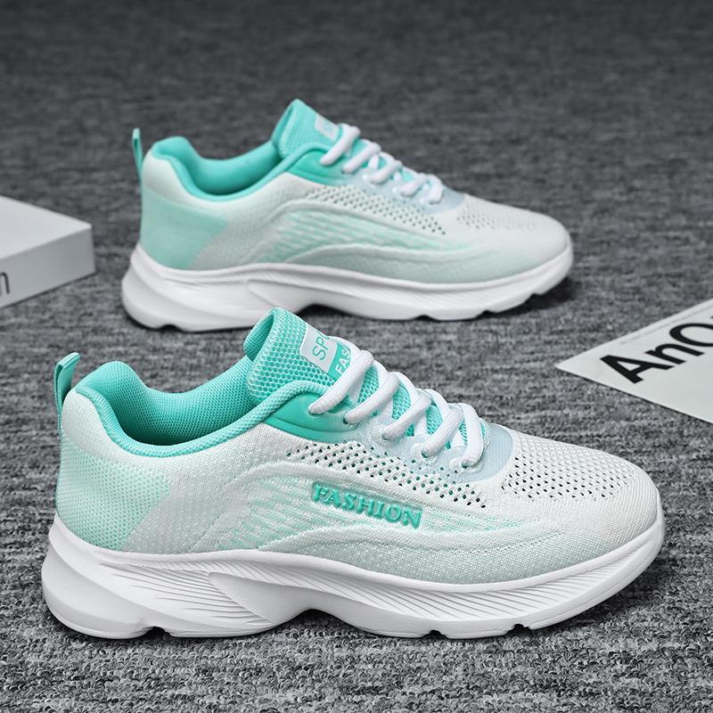 Fashion Green Casual Running Summer Fashion Anti Slip Mesh Breathability Athletic Shoe Tennis Woman Trend Woman Sneakers Female Leisure