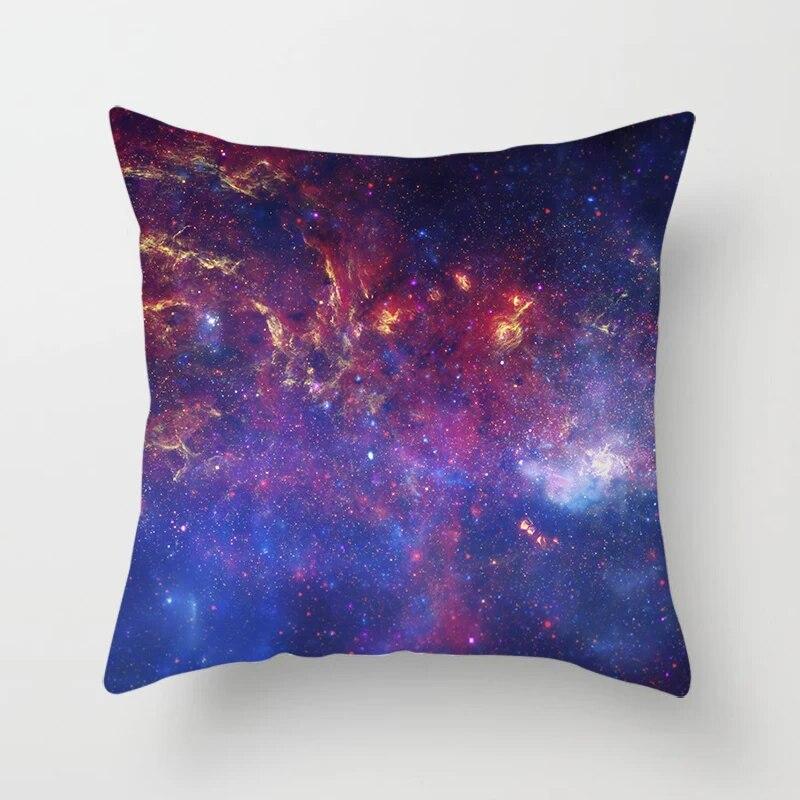 Красивое звездное небо с пейзажным принтом, наволочка, украшение для дивана, автомобильное офисное сиденье, чехол для подушки для комнаты и дома