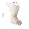 Вышивка Снежинка Рождественский Подарок Носки с Пайетками Рождественская Елка Подвесное Украшение Детям