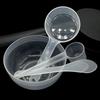 4Pcs/Set DIY Face Mask Mixing Bowl Set Plastic Facial Mask Spatula Tool Homemade   Skin Care Tool