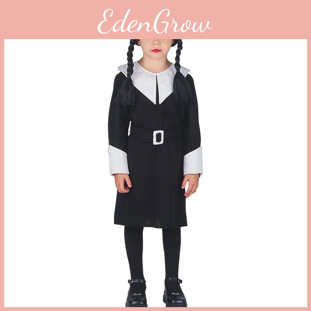 Семейка Аддамс Среда Черное Платье Готический Костюм Для Детей Возраста 3-12 лет