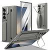Magnetic Full Coverage Phone Case With Kickstand Galaxy Z Fold 8 Ultra Fold6 Fold4 PC Hard Shell Protective Cover