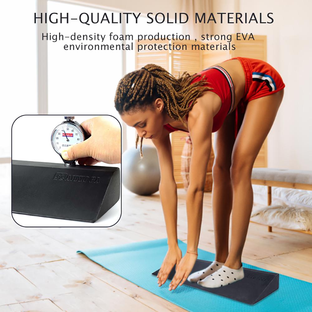 1/2 шт. клиновые блоки для йоги, растягивающиеся наклонные доски, легкая рампа для приседаний, клин на запястье, поддержка нижней части спины для упражнений в тренажерном зале, фитнеса